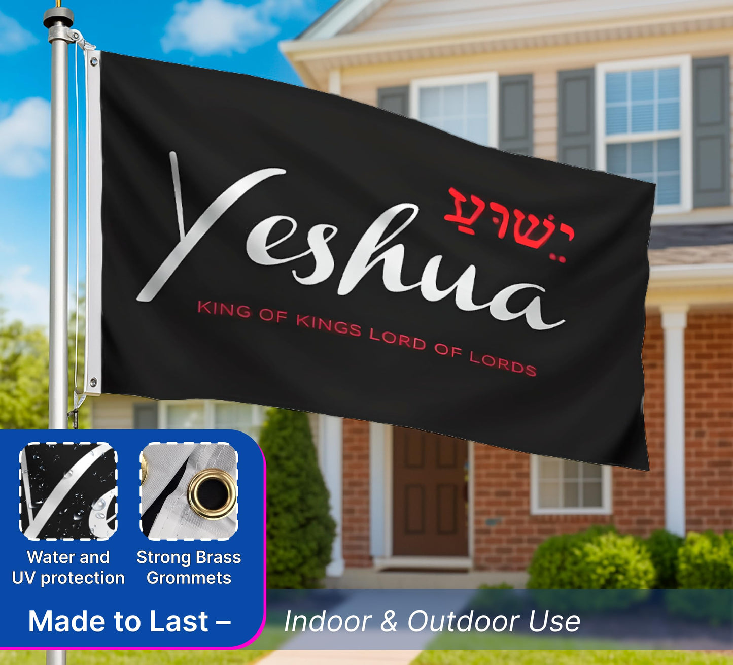3x5 Ft Polyester Flag with 2 Grommets -  Indoor Outdoor Room Single Sided Flags - Banner Sign Garden Flag Outside Décor For Yard - Banner for College