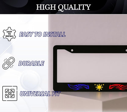 6x12.25 Inch License Plate Frame Philippines Star Tribal - Auto Parts License Plate Frame Decorative
