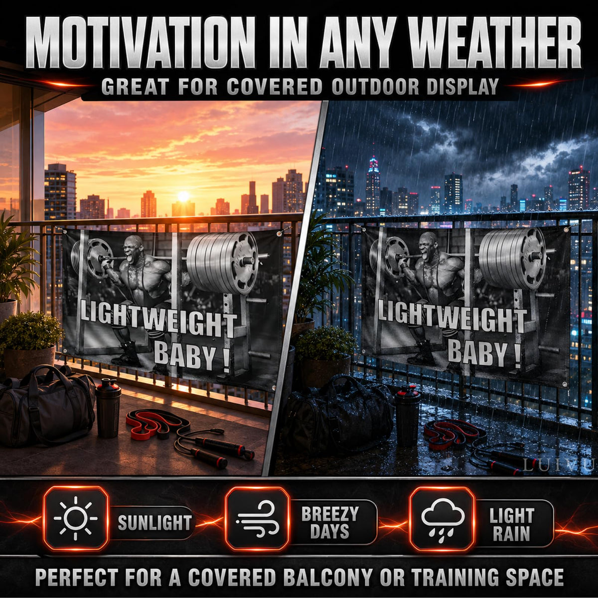 3x5 ft Ronnie Motivational Gym Flag – Bodybuilding Banner