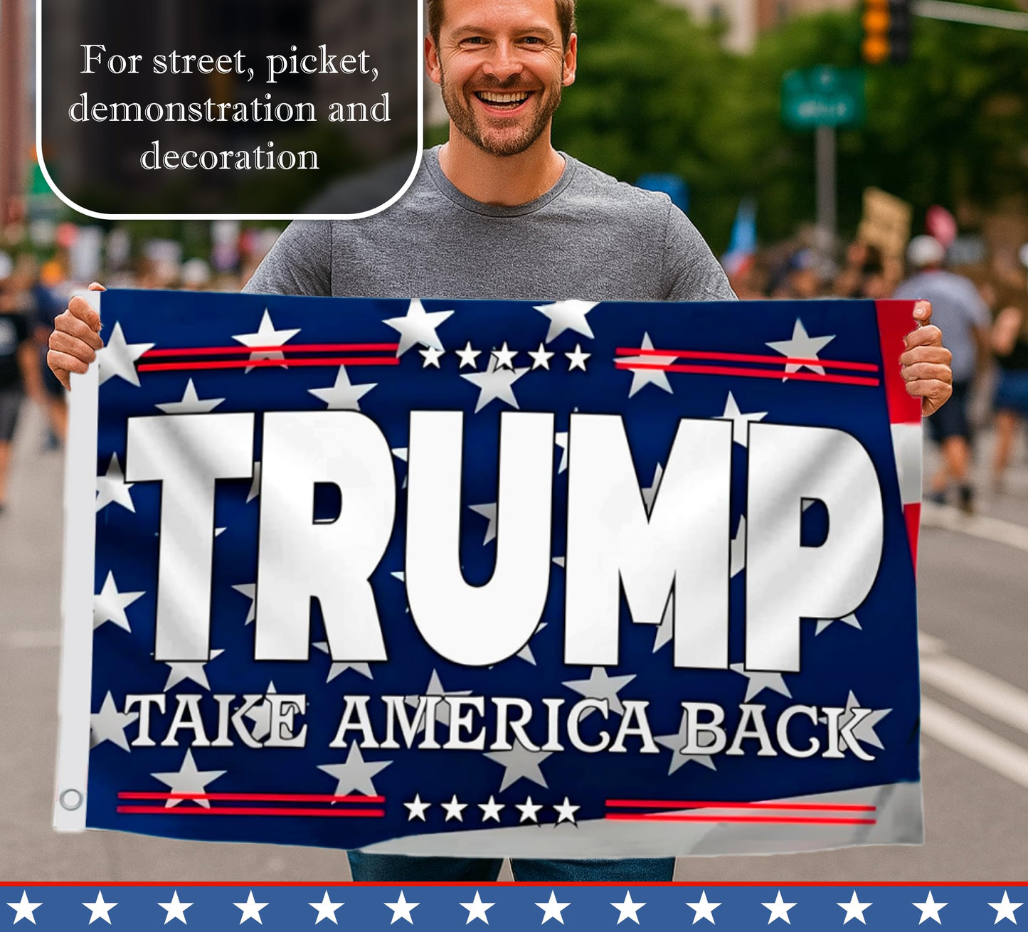 3x5 Ft 2024 Polyester Flag Take America Back - Large American President Republican Single Sided Banner with 2 Grommets - Biden Room flags