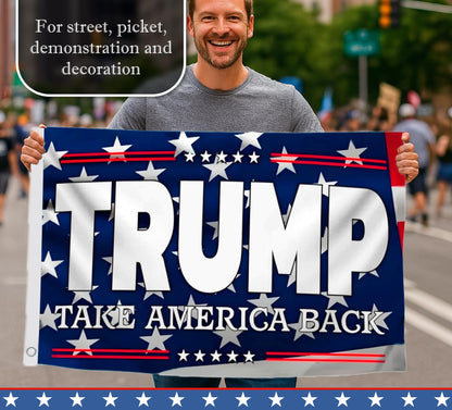 3x5 Ft 2024 Polyester Flag Take America Back - Large American President Republican Single Sided Banner with 2 Grommets - Biden Room flags