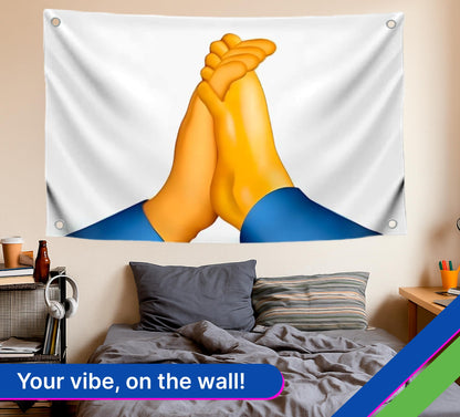 3x5 Feet Funny Art Flag with Four Brass Grommets - Polyester Single Sided Meme Banner for Outside and Inside Use - Cool Apartment Poster for Bedroom