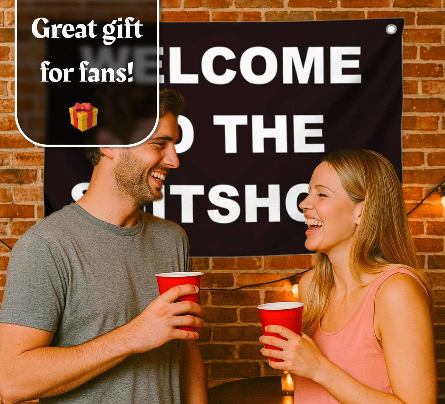 3x5 Ft Welcome To The Shitshow - Polyester Flag with 4 Grommets Flags for Room Guys Teen Boys Girls - Man Cave Single Sided Funny Cool Wall Banners