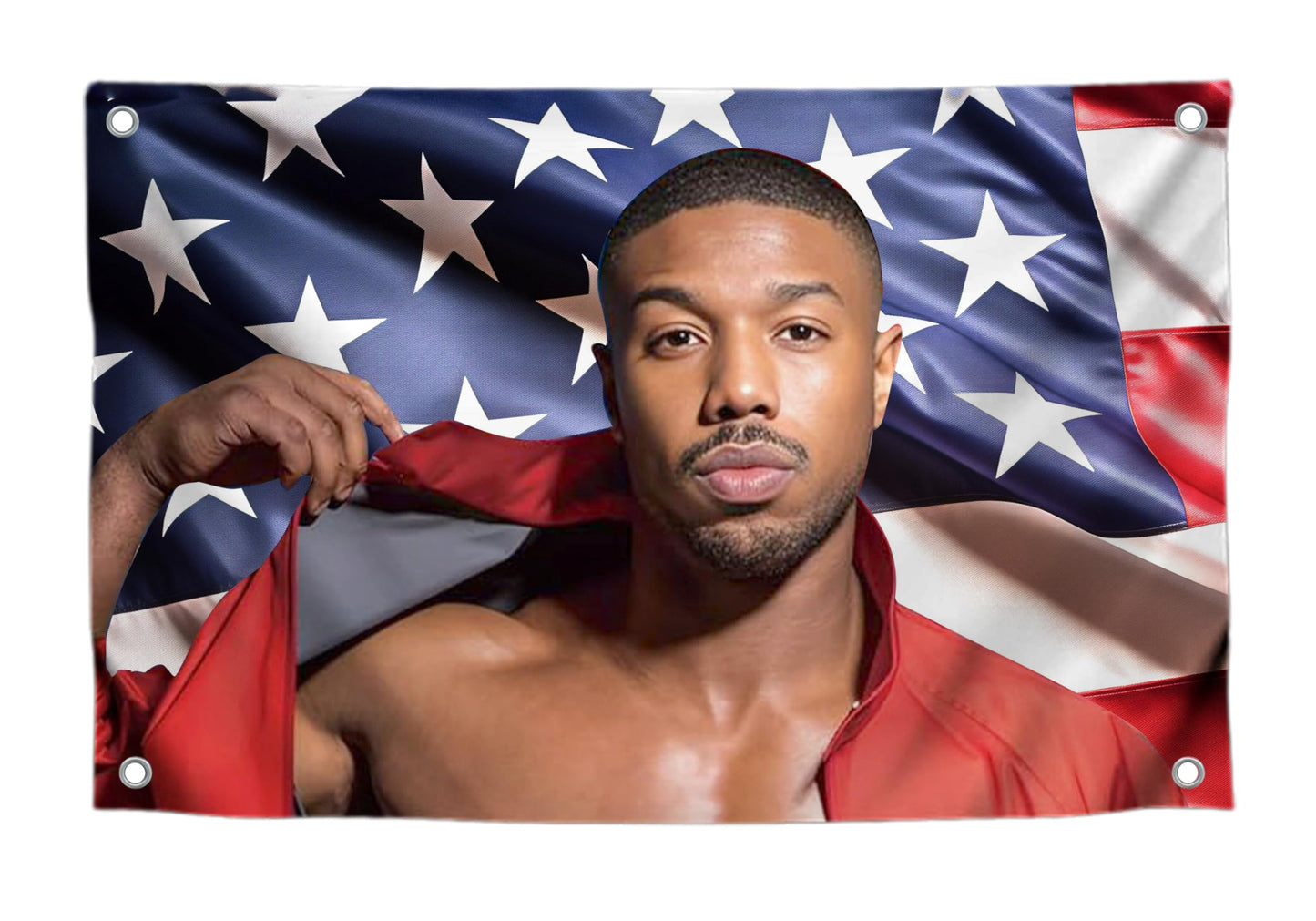 3x5 Feet Michael Tapestry Banner Single Sided Poster Wall Hanging with 4 Grommets - Bedroom Background Decoration Polyester Flag