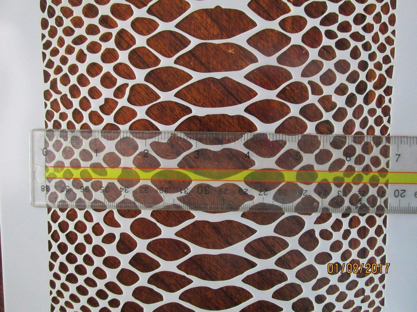 Ulveol Snake Skin Camo Logo Stencil Reusable 10 mm Mylar Laser Cut Stencil Arts and Crafts Material Scrapbooking for Airbrush Painting Drawing