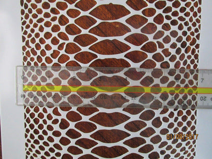 Ulveol Snake Skin Camo Logo Stencil Reusable 10 mm Mylar Laser Cut Stencil Arts and Crafts Material Scrapbooking for Airbrush Painting Drawing