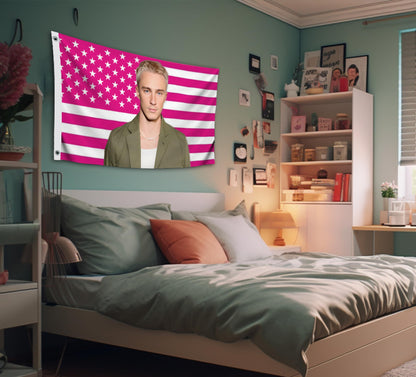 3x5 Ft Drew Flag Single Sided Music Starkey with 2 Grommets - American Music 2024 Polyester Flags - Funny House Cool Tapestry for Garden Yard Party