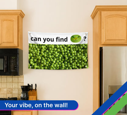 3x5 Feet Funny Single Sided Flags with Quote ''Can You Find?'' - Cool Meme Poster Polyester for Bedroom - Banners for Mens and Womens