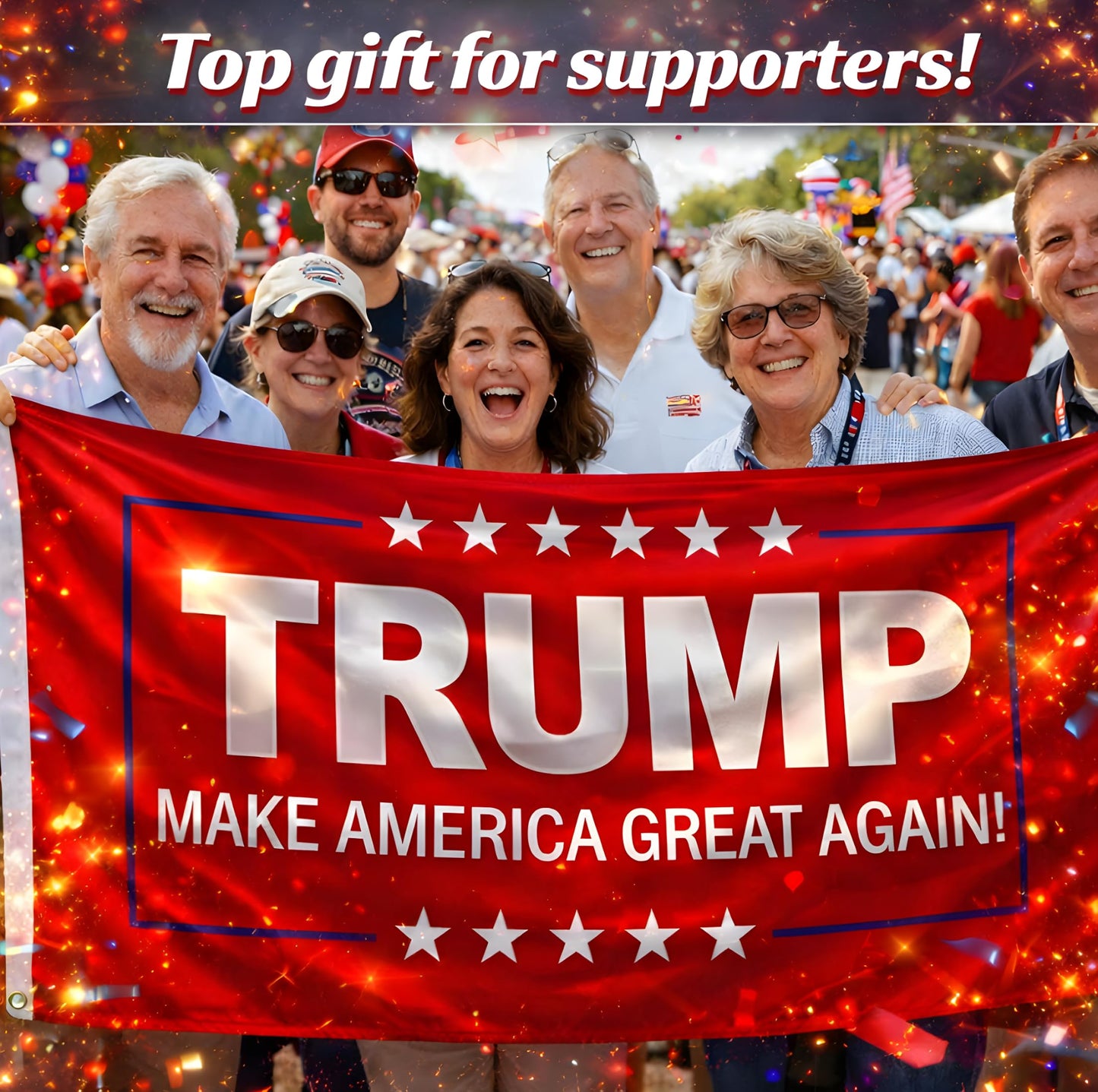 3x5 Feet Polyester Meme Flag with Quote "Make America Great Again" with 2 Brass Grommets - Double Sided Political Home Banner - Keep America Great