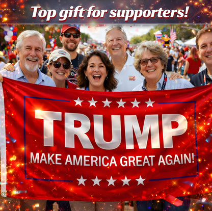 3x5 Feet Polyester Meme Flag with Quote "Make America Great Again" with 2 Brass Grommets - Double Sided Political Home Banner - Keep America Great