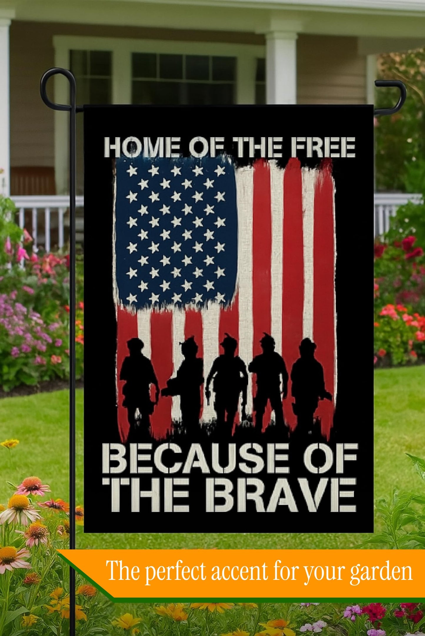 28x40 Inch Double Sided Summer Garden Flag - Memorial Day Yard Flag - Seasonal Large Outdoor Garden Flags of Burlap - Veteran USA flag 4th of July