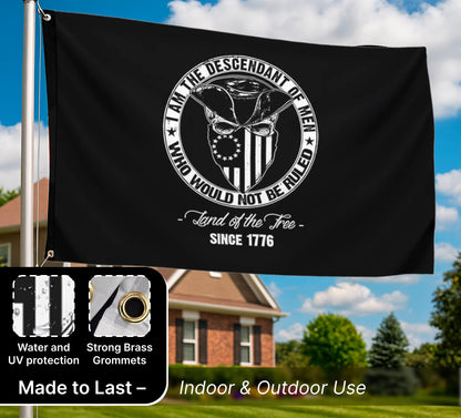 3x5 Ft Single Sided Polyester Flag with 2 Grommets - Proud American Infidel in God We Trust - American Banner for Outside - Political Flags Republican