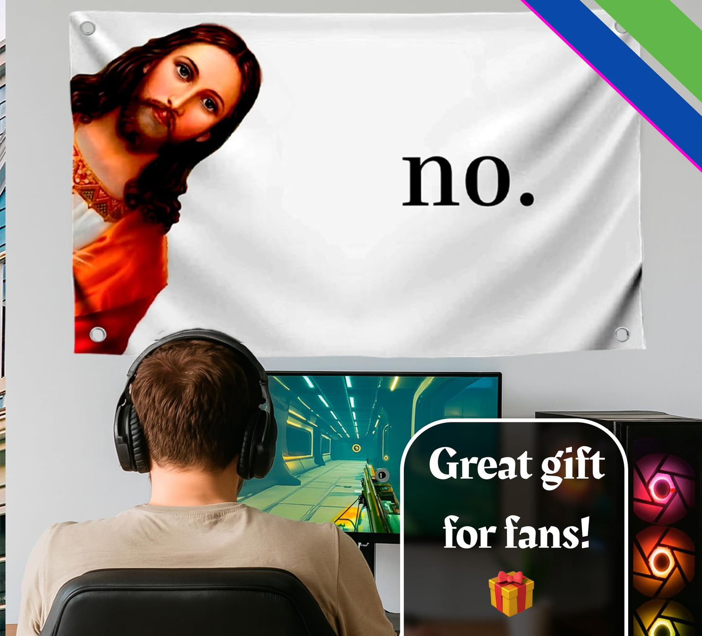 3x5 Ft Polyester Tapestry Funny Single Sided Flag with 4 Grommets - Tapestrys Cool Wall Flag - Tapestries for College Dorm