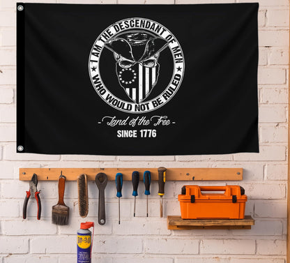 3x5 Ft Single Sided Polyester Flag with 2 Grommets - Proud American Infidel in God We Trust - American Banner for Outside - Political Flags Republican