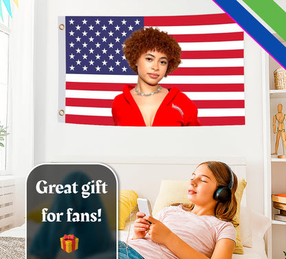 3x5 Ft Ice Rapper Spice Polyester Flag with 2 Grommets - Fun Tapestry Cool Wall Single Sided Flags for Decor College Dorm Room Guys