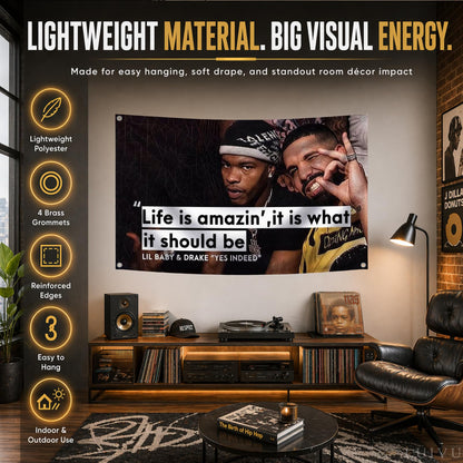 3x5 ft Funny Rapper Meme Flag – Man Cave & Dorm Banner