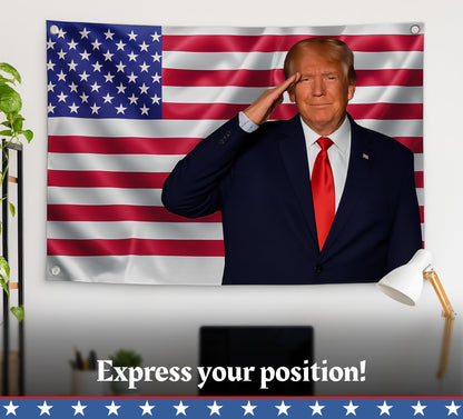 3'x5’ Trump 2024 Flag with 4 Brass Grommets - Large American President Republican Banner - Political Campaign Home Banner - Keep America Great