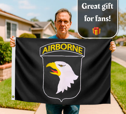 3x5 Feet Double Sided Army Airborne Flag with Two Brass Grommets - Polyester Licensed Army Forces Flag - Officially Licensed Flags U.S. Army
