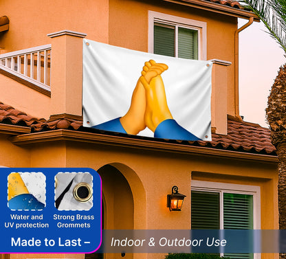 3x5 Feet Funny Art Flag with Four Brass Grommets - Polyester Single Sided Meme Banner for Outside and Inside Use - Cool Apartment Poster for Bedroom