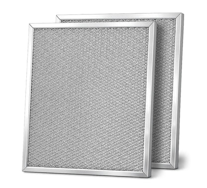 Set of 2 Aluminum Range Hood Filters 8 1/4” x 10”x 0.09"Th - Grease Filters for Range Hood - Camper Metal Tiny House - Hoods Stove Vent Filter