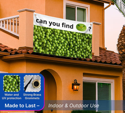 3x5 Feet Funny Single Sided Flags with Quote ''Can You Find?'' - Cool Meme Poster Polyester for Bedroom - Banners for Mens and Womens
