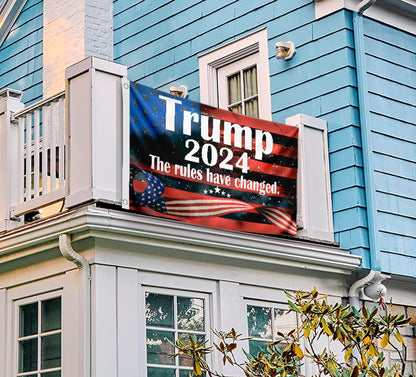 3x5 Ft 2024 Polyester Flag Take America Back - Large American President Republican Banner with 2 Grommets - Donald Room Single Sided Flags