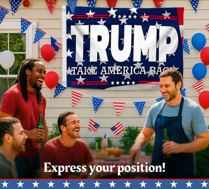 3x5 Ft 2024 Polyester Flag Take America Back - Large American President Republican Single Sided Banner with 2 Grommets - Biden Room flags