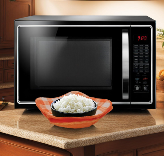 ULVEOL Set of 2 Orange White 7" sq. x 4" H Soup Cozy Potholders Polyester Bowls Hot Pads